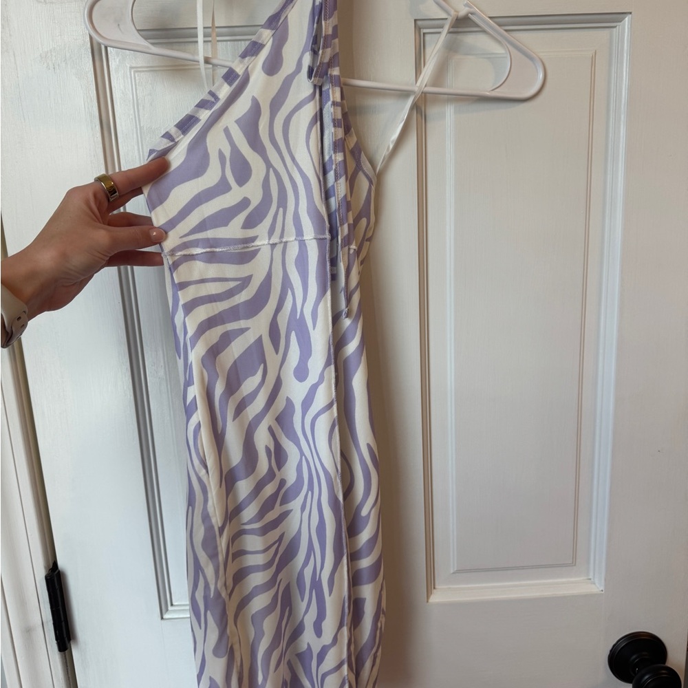 Princess Polly Lilac Halter Zebra Print Dress - Women